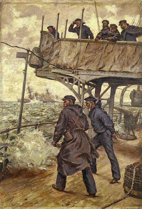 Escadre à la mer, 1910, Léon Couturier