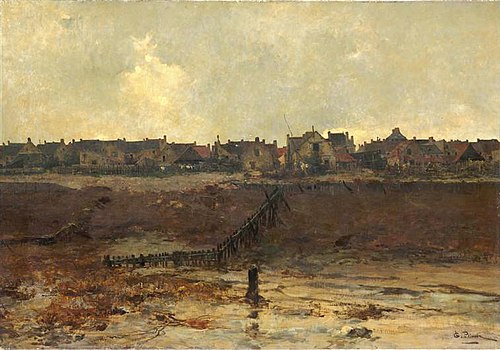 Grandcamp, vu de la plage, , Léon Germain Pelouse