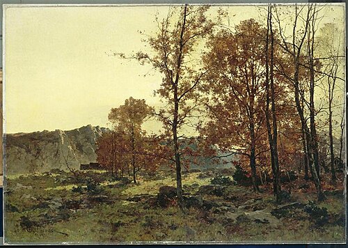 Le Plateau de la Montjoie à Mortain, 1872, Léon Germain Pelouse