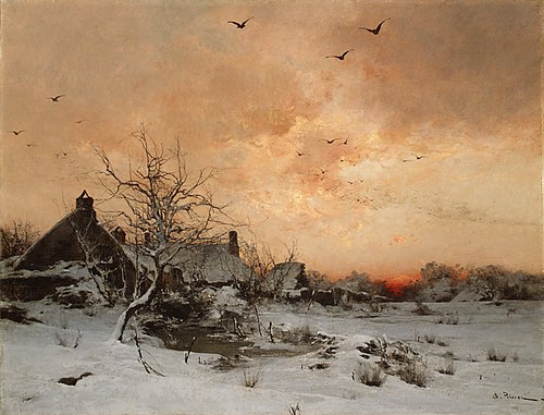 January: Cernay, near Rambouillet, 1874, Léon Germain Pelouse