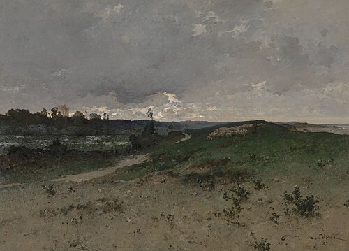 Paysage dans les environs de Saint-Jean-le-Thomas (Normandie), 1885, Léon Germain Pelouse
