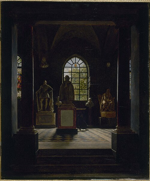 La salle du XVIIe siècle au musée des Monuments français - Carnavalet (P1425), 1816, Mathieu Cochereau