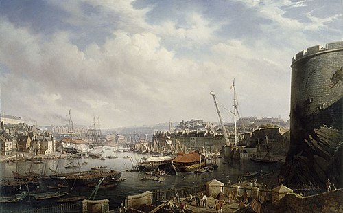 Le port de Brest, 1854, Antoine Léon Morel-Fatio