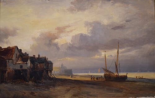 La plage, 1900, Antoine Léon Morel-Fatio