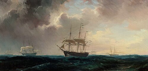 Fresh wind, 1850, Antoine Léon Morel-Fatio