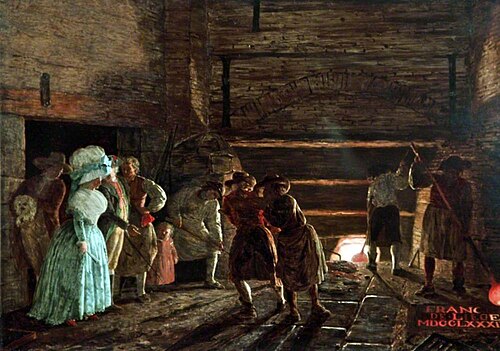 Interior of a Foundry, 1799, Léonard Defrance