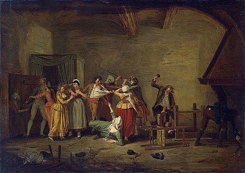 Men Fighting, 1775, Léonard Defrance
