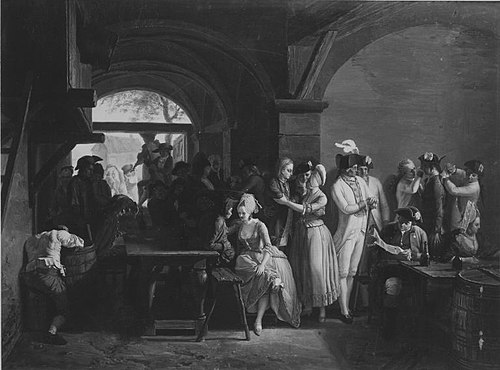 Werber in einer Schänke, 1780, Léonard Defrance