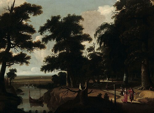 Woodland landscape near a river, 1650, Jacques Fouquières
