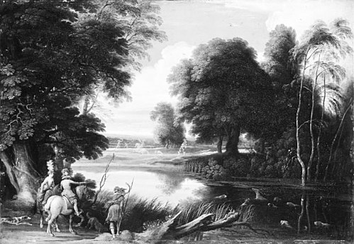 Landscape with Hunters, , Jacques Fouquières