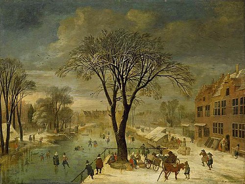 Winter scene, 1617, Jacques Fouquières