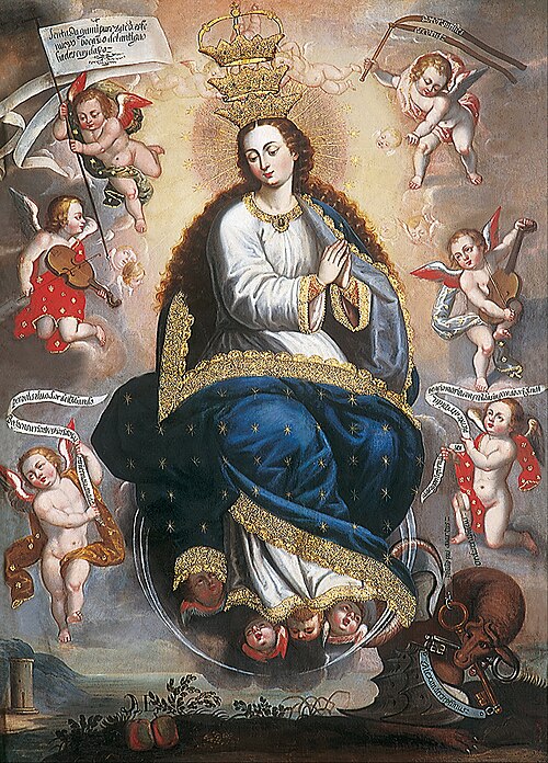 Immaculate Virgin Victorious over the Serpent of Heresy, 1670, Basilio Santa Cruz Pumacallao