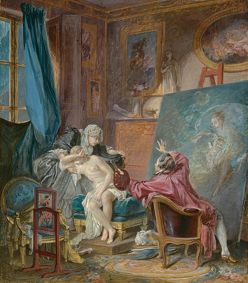The Honest Model, 1769, Pierre Antoine Baudouin