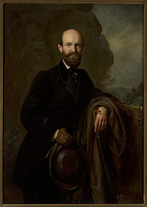 Portrait of Jan Reszke, 1862, Józef Simmler