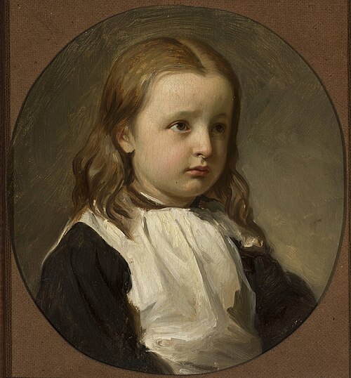 Portrait of Julia Simmler, artist's daughter, 1864, Józef Simmler
