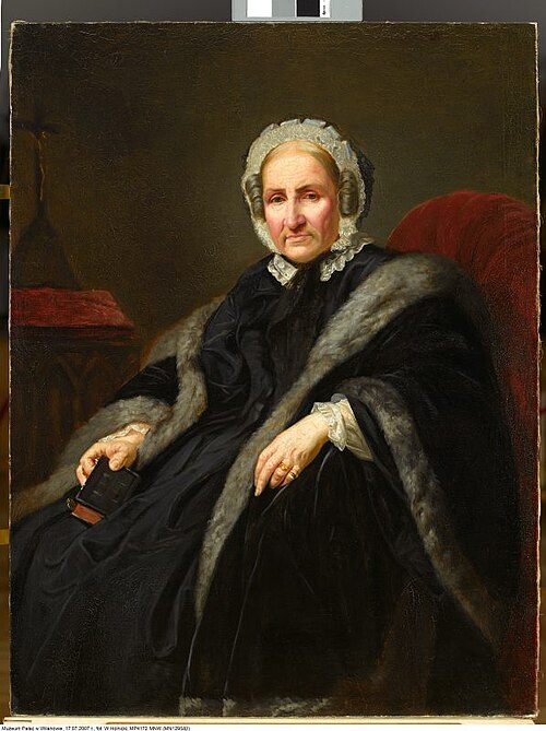 Portrait of countess Róża Sobańska, 1867, Józef Simmler
