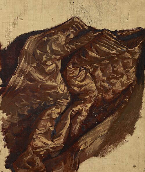 Study of a Brocade Hanging, , Józef Simmler