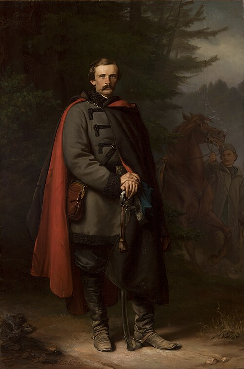Portrait of Ludwik Mycielski, 1865, Józef Simmler