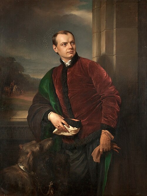 Portret Kazimierza Podhorskiego, 1858, Józef Simmler