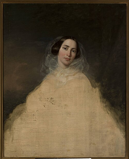 Portrait study of a lady., 1855, Józef Simmler