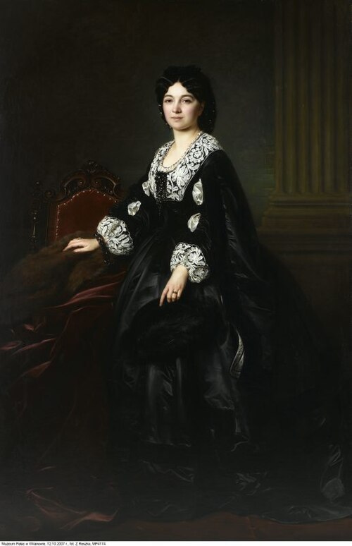 Portrait of Julia Bock, 1861, Józef Simmler
