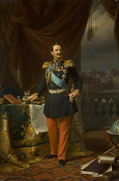 Portrait of Field-Marshal Count Fiodor (Friedrich Wilhelm) Berg, 1867, Józef Simmler