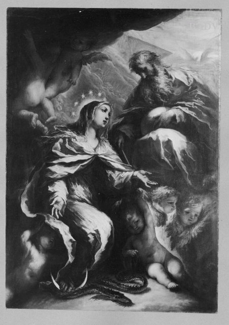 St. Mary as "Immaculata" before God, 1680, Alessandro Gherardini