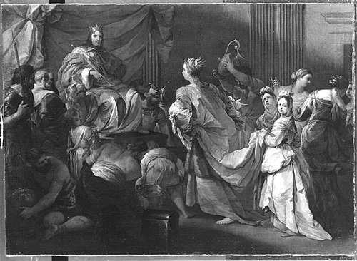 Salomon empfängt die Königin von Saba, 1690, Alessandro Gherardini