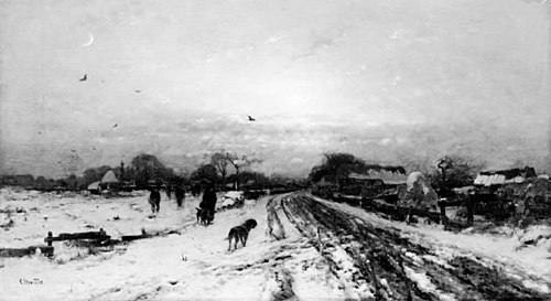 Winter Scenery, 1869, Ludvig Munthe
