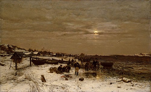 Fishing Village on the Norwegian Coast, 1878, Ludvig Munthe