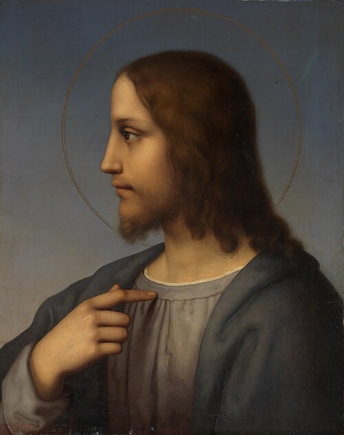 Brustbild Christi im Profil, 1837, Marie Ellenrieder