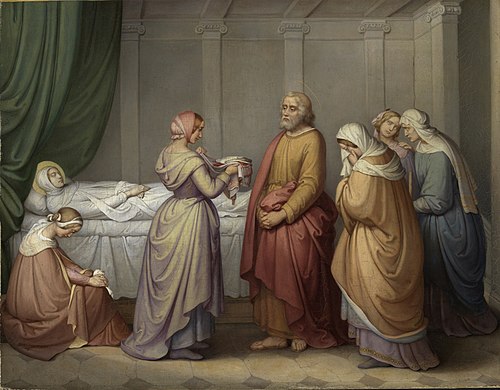 Erweckung der Tabitha durch Petrus, 1844, Marie Ellenrieder