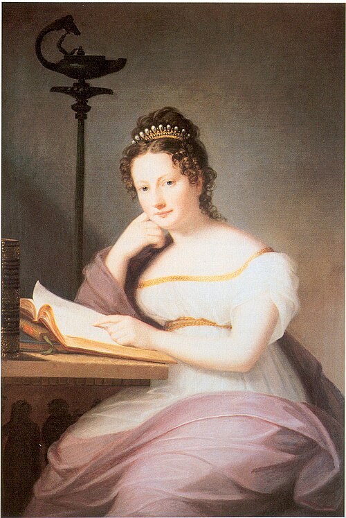 Portrait of Amalie of Baden (1795-1869), Princess of Fürstenberg., 1819, Marie Ellenrieder