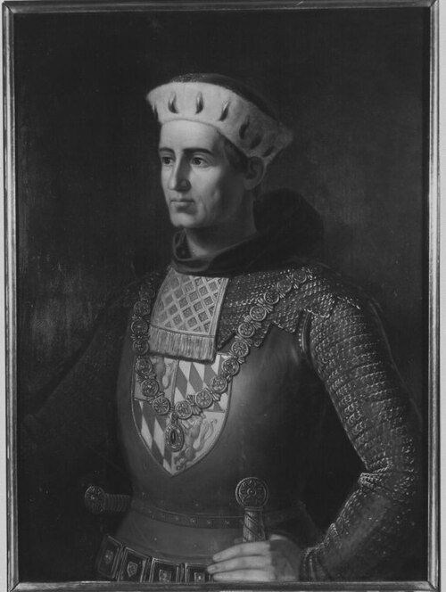 Stephan II. mit der Hafte (geb. 1313, regierte 1347-1375), Herzog von Bayern, 1852, Julius Zimmermann