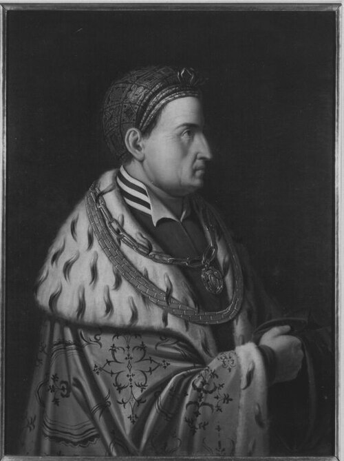 Ludwig IX. der Reiche (geb. 1417, reg. 1450-1479), Herzog von Bayern-Landshut, 1852, Julius Zimmermann