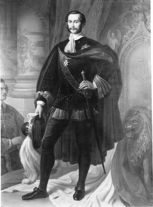 König Maximilian II. von Bayern als Hubertusritter (nach Kaulbach), , Julius Zimmermann