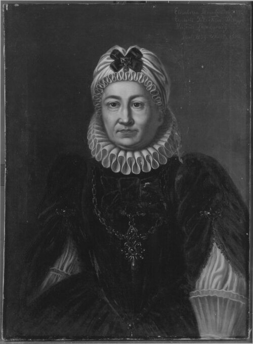 Elisabeth (1539-1582), Tochter des Landgrafen Philipp I. von Hessen, Gemahlin Ludwigs VI., Kurfürste, 1852, Julius Zimmermann