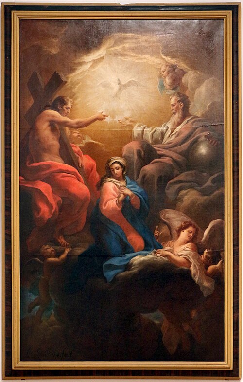 Coroação da Virgem Maria, 1730, Pierre-Antoine Quillard