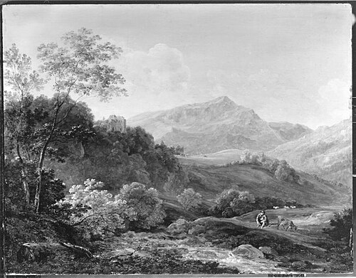 Ruine Karlstein bei Reichenhall, 1825, Cantius Dillis