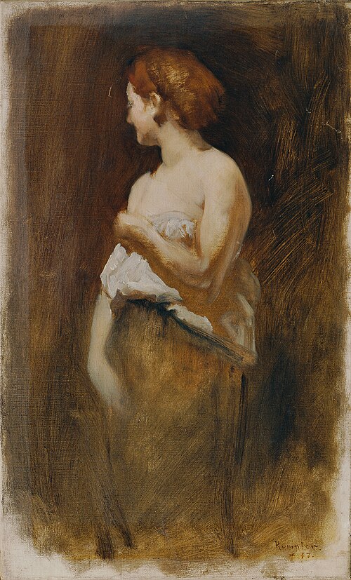 Weiblicher Akt, 1877, Franz Rumpler