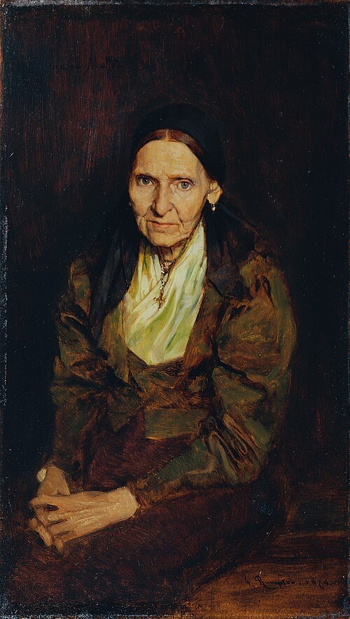 Die Mutter des Künstlers, 1878, Franz Rumpler