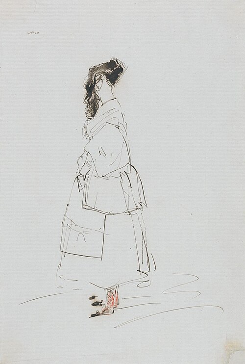 Janie Ellice: Full Length Sketch, 1838, Edwin Landseer