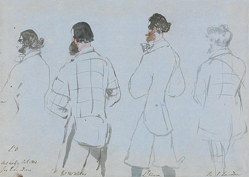 A Shooting Party: Lord Ossulston, Mr. W. Wells, Lord Abercorn and Sir E. Landseer, 1833, Edwin Landseer