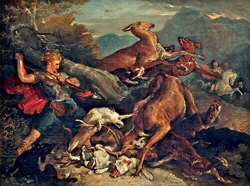 A Hunting Scene, 1820, Edwin Landseer