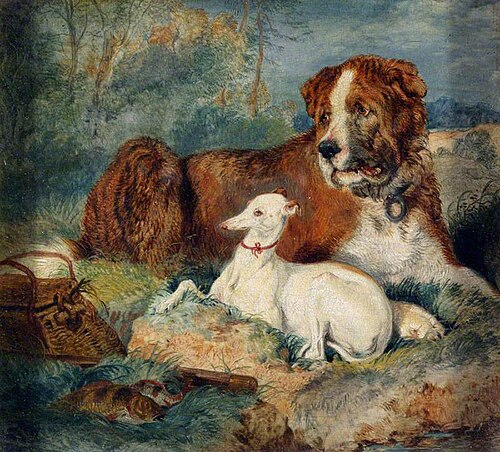 The Angler's Guard, 1824, Edwin Landseer