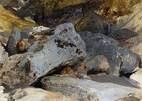 A Study of Rocks and a Rivulet, 1832, Edwin Landseer