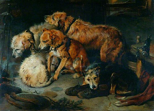 A Fireside Party, 1829, Edwin Landseer
