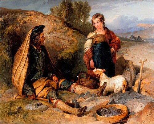 The Stone Breaker and His Daughter, 1830, Edwin Landseer