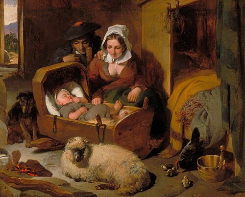 A Highland Shepherd's Home, 1836, Edwin Landseer