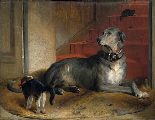 Lady Blessington's Dog: The Barrier, 1832, Edwin Landseer